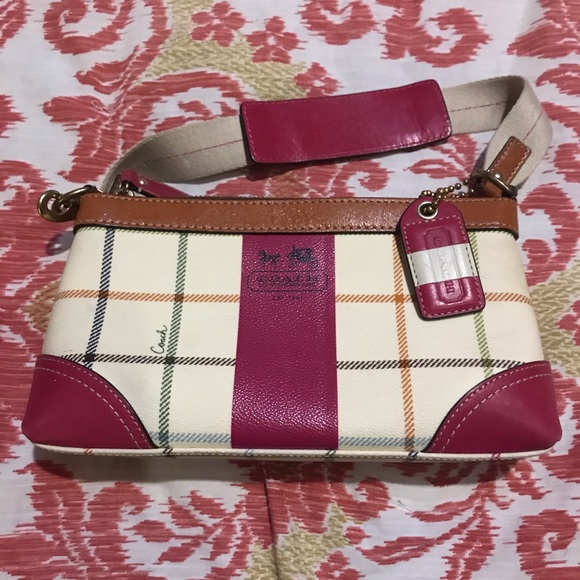 Coach Handbags - COACH MINI BAG. Multi colored , pink interior